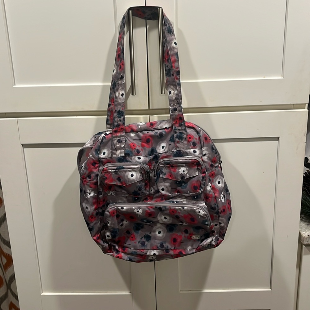 Lug Watercolor Pearl Packable Puddle tote bag.